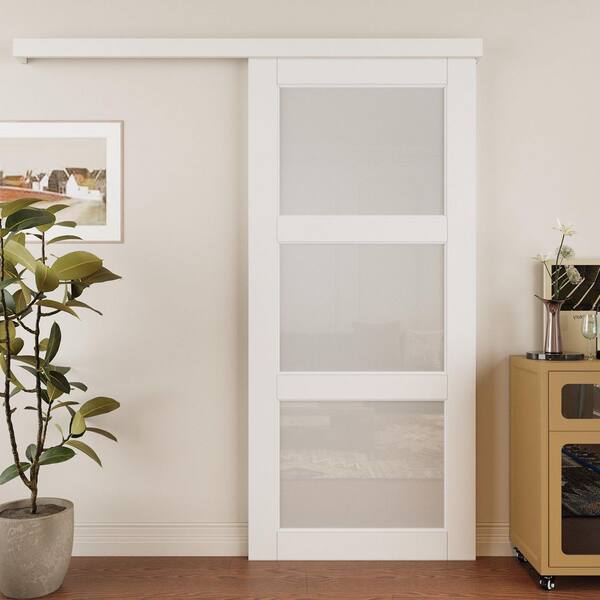 BarnSmith 36" X 80" Bifold Barn Door – 1 Panel, White Primed, Hollow Core With Hardware Kit For Closets & Pantries