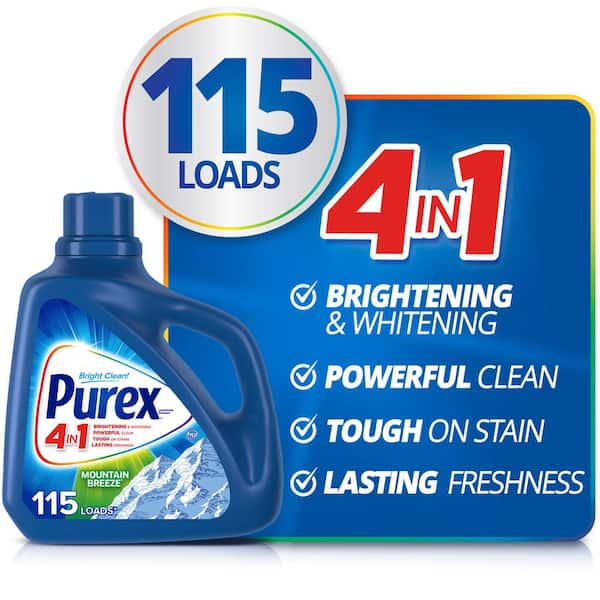 Purex Mountain Breeze Liquid Laundry Detergent, 100-Loads, 150 fl