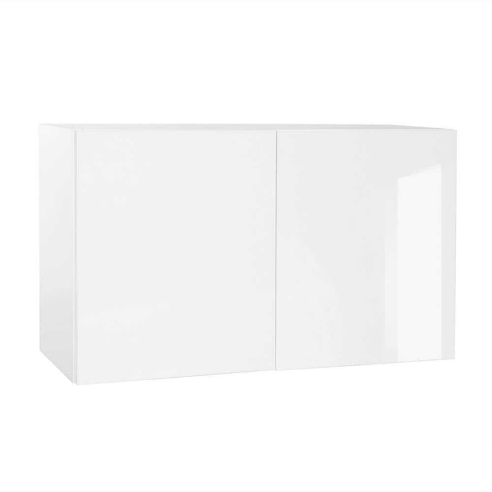 Cambridge Quick Assemble Modern Style, White Gloss 36 x 24 in. Wall
