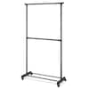 Whitmor Black Metal Clothes Rack 70 in. W x 36.50 in. H 6898-10159