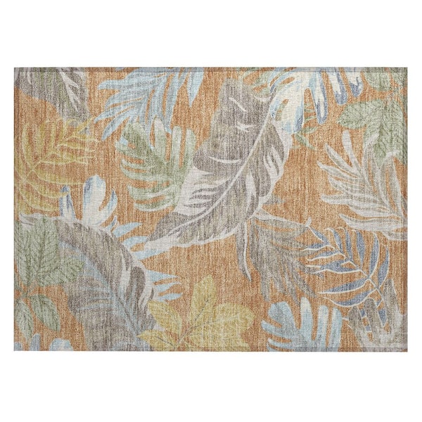 Chantille Machine Washable Indoor/Outdoor Abstract ACN3090 Copper 3 ft. x 4 ft. Area Rug