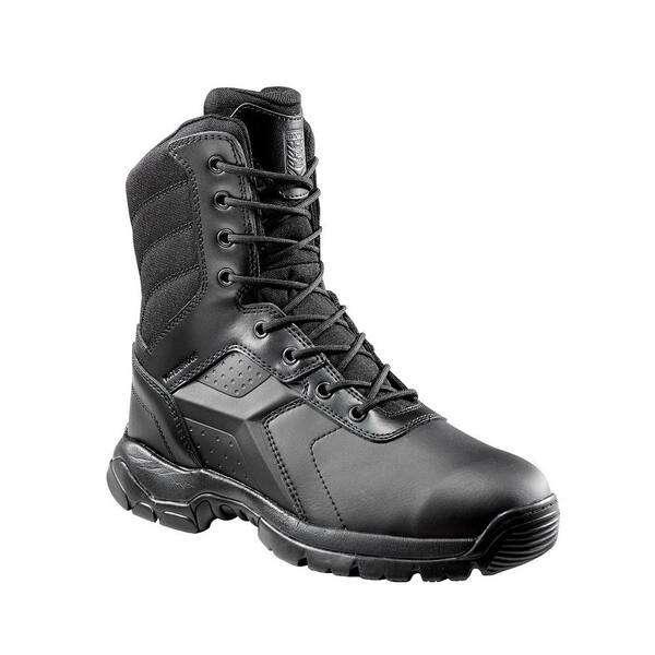 black polishable work boots