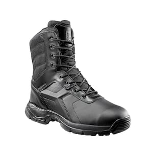 Men's 010.5MW Black Polishable Waterproof Composite Toe 8 in. Tactical Boot