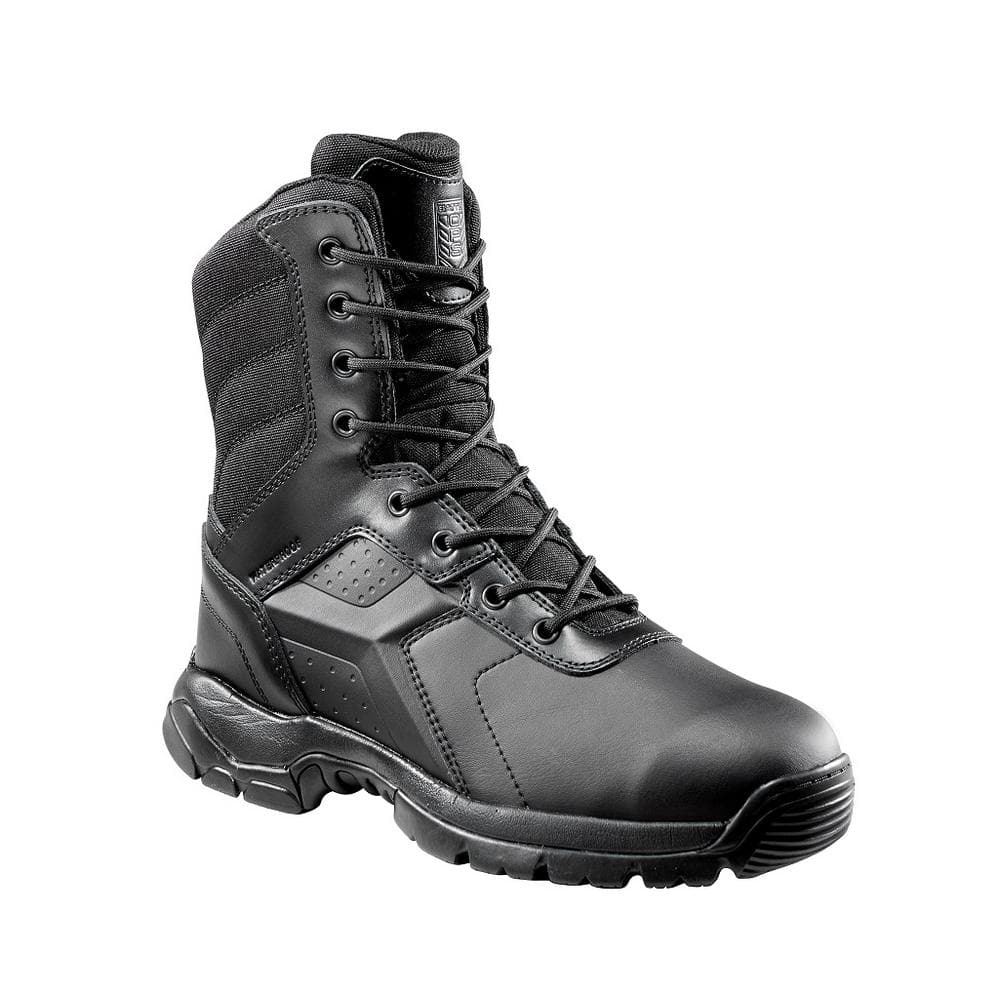 Mens 07MW Black Polishable Waterproof Composite Toe 8 in. Tactical Boot