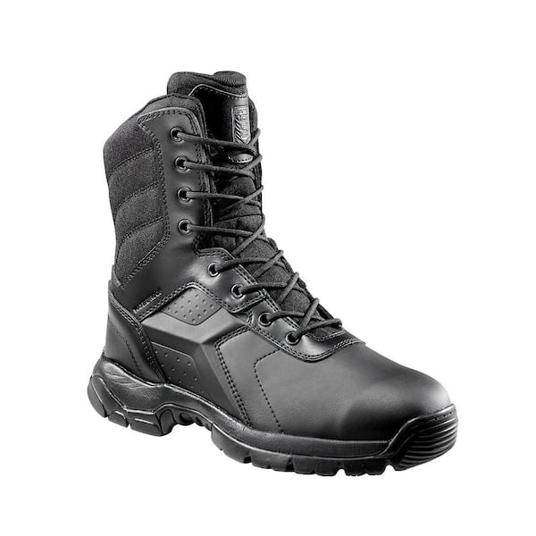 Battle Ops Men's 08.5MW Black Polishable Waterproof Composite Toe 8 in. Tactical Boot