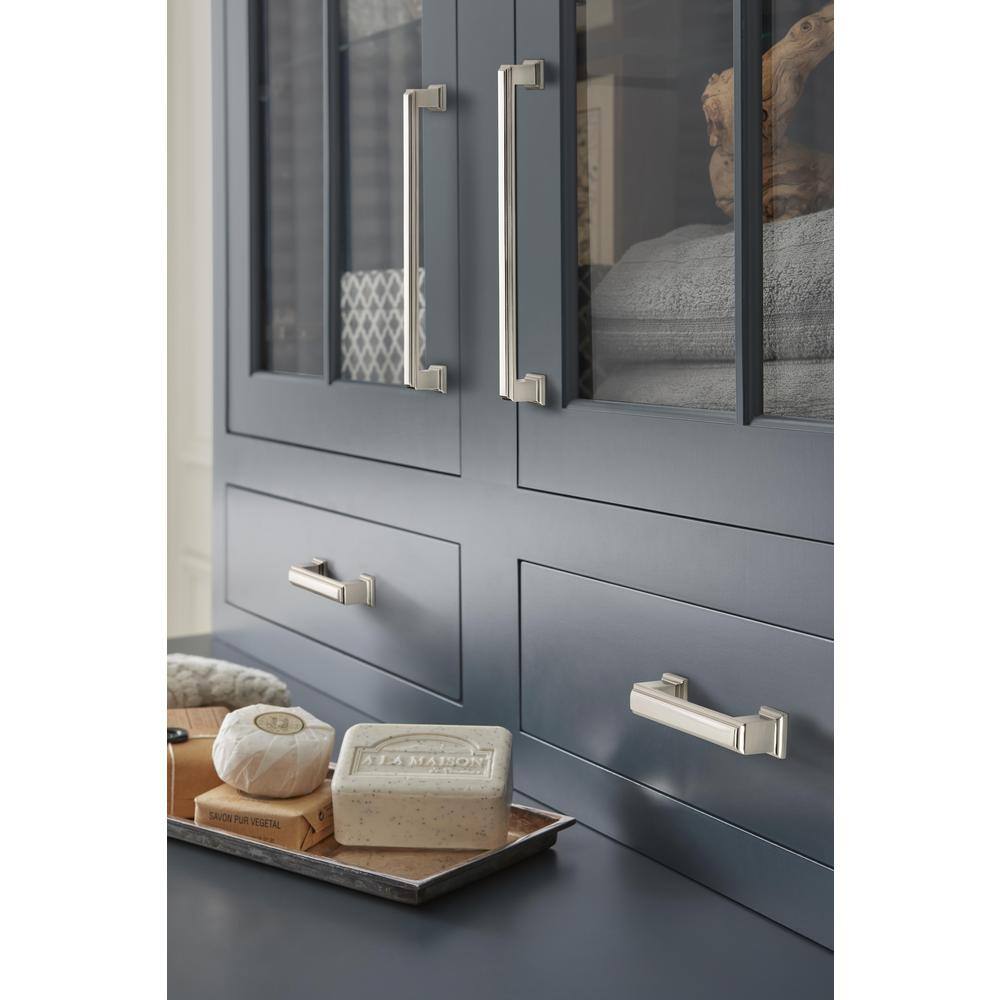 Brushed Nickel Traditional Cabinet Bar Pull with Mounting Hardware