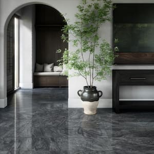 Vencenia Onyx 12 in. x 24 in. Polished Porcelain Stone Look Floor and Wall Tile (15.5 sq.ft./case)