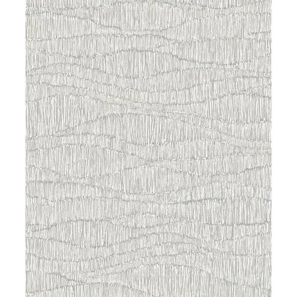 57.5 sq. ft. Claystone Tatiana Waves Unpasted Non-Woven Paper Wallpaper Roll