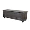 American Furniture Classics Concealment Series 5-Gun Key Lock Gun Cabinet Concealment Hope Chest in Mountain Gray Veneer 548