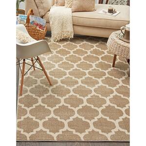 Trellis Philadelphia Light Brown/Beige 3' 3 x 5' 3 Area Rug