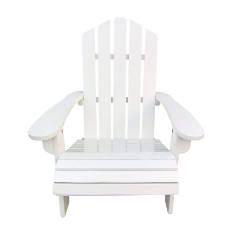 Outdoor or Indoor Wood Children Adirondack Chair, White price history on PriceWatchPro