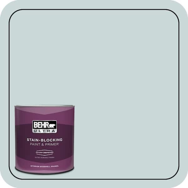 BEHR ULTRA 1 qt. #PPU13-16 Offshore Mist Extra Durable Eggshell Enamel Interior Paint & Primer