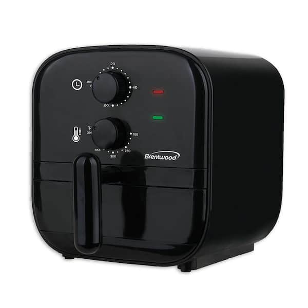 Cosmo 2.3 Quart Electric Air Fryer with Temperature Control, Timer, Auto Shut-Off, Non-Stick Tray, 1000W, Black
