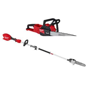 M18 FUEL 18V 16 in. Brushless Cordless Battery Powered Chainsaw Kit w/ M18 FUEL QUIK-LOK Attachment Capable Pole Saw