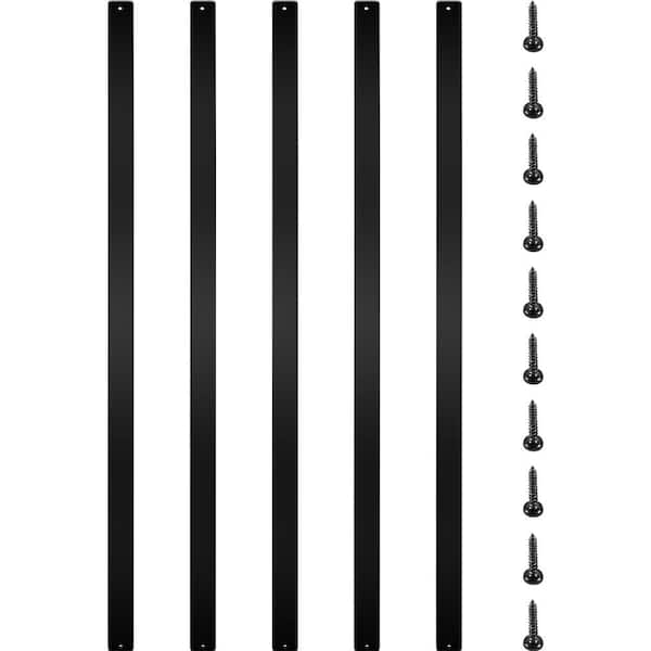 29.5 in. x 1 in. Deck Balusters Staircase Baluster Aluminum Alloy Deck Rail Metal Spindles for Outdoor (76-Pack)