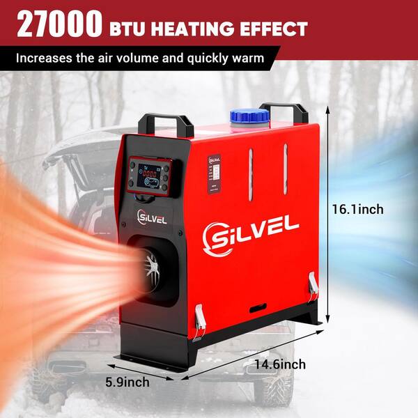 VEVOR Diesel Air Heater 27,296 BTU 12V 8KW Other Fuel Type Space