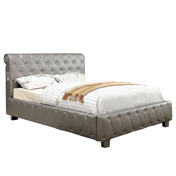 William's Home Furnishing Winn Park in Gray Finish California King Size Bed