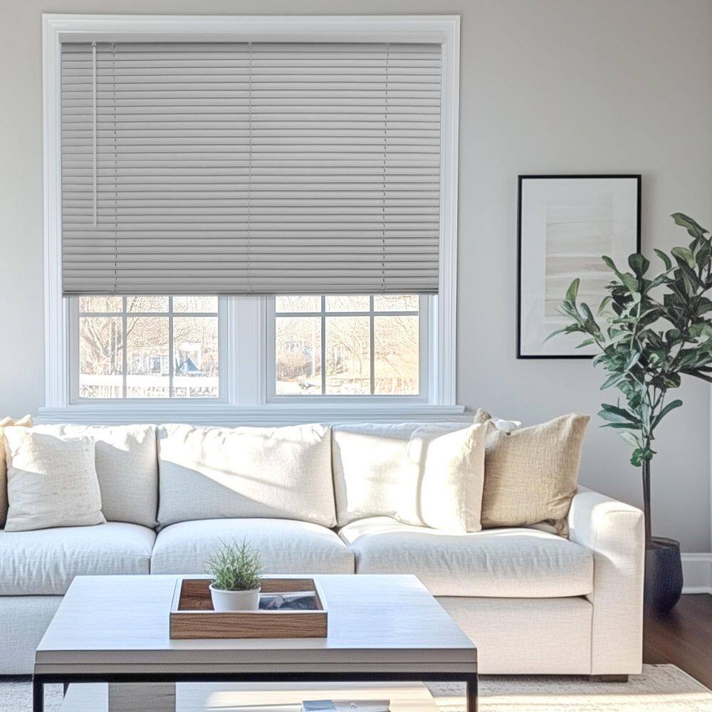 Gray Cordless Room Darkening Vinyl Mini Blind with 1 in. Slats 53 in. W x 84 in. L price history on PriceWatchPro