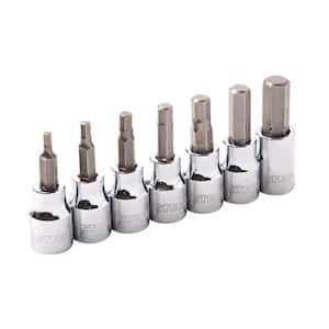 1/4 in. and 3/8 in. Drive Star Bit Socket Set (8-Piece)