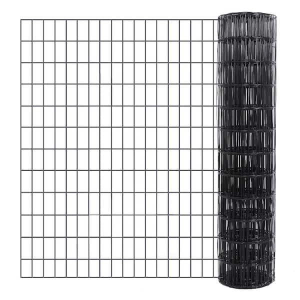 48 in., x 50 ft. 16-Gauge Black Reinforced PVC Coated Precision Welding Mesh