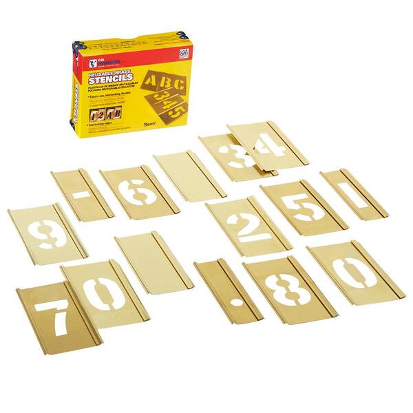  HAUTMEC 1 Inch(25mm) Letter Number Stencils Set, 36 Pcs  Stainless Steel Templates for Spray Painting, Reusable for Signs, Artistic  Creativity, Narrow HT0344 : Tools & Home Improvement