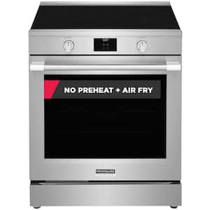Professional 30 in. 5 Element Slide-In Induction Range in Stainless Steel with Air Fry and Total Convection