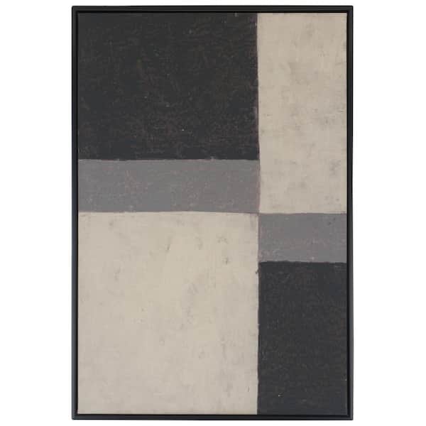 SAFAVIEH Check Mate Framed Mixed Media Abstract Wall Art 36 in. x 24 in.