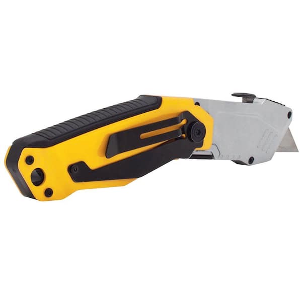 Boardwalk Retractable Straight Edge Snap Blade Utility Knife Yellow -  Office Depot