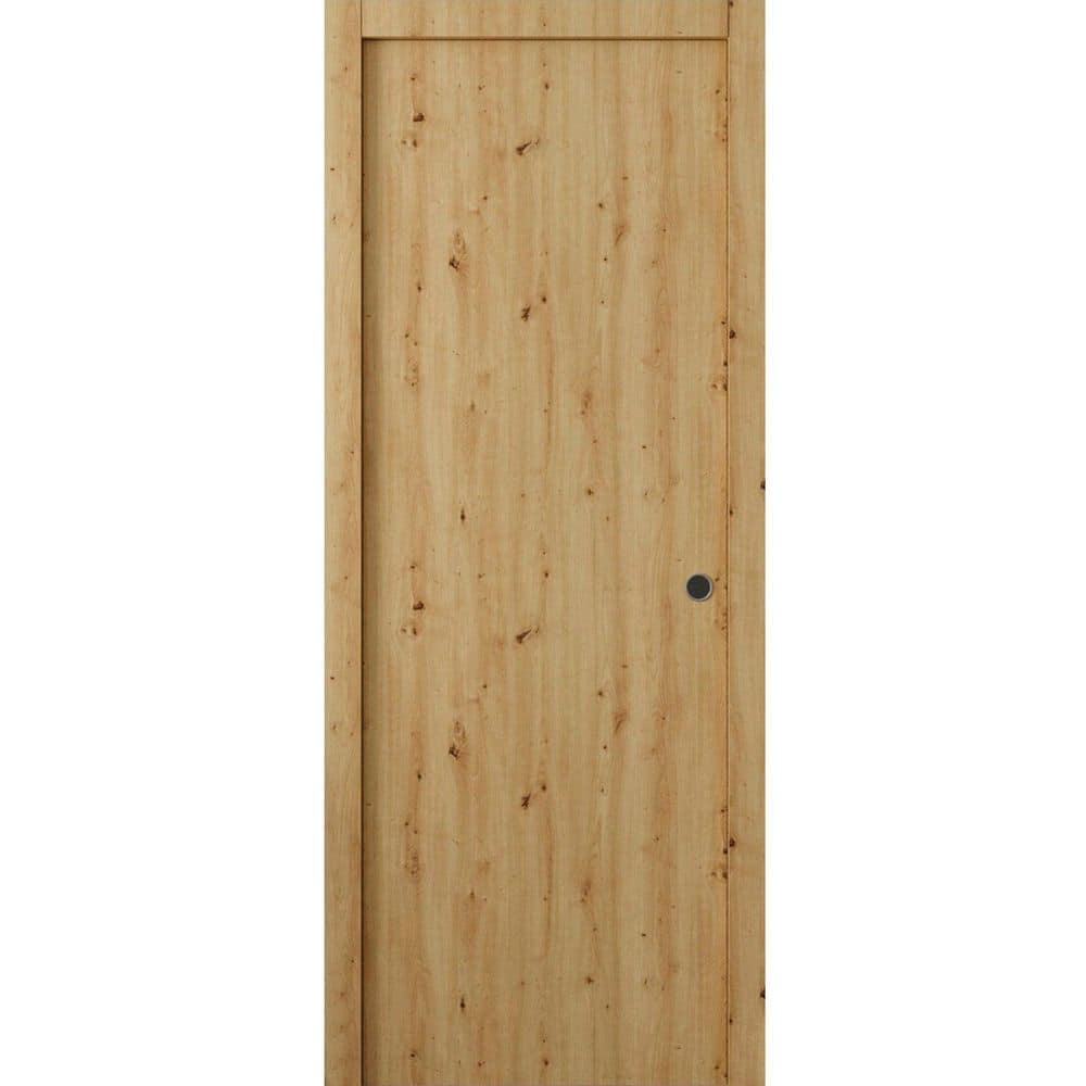 3011 36 in. x 80 in. Universal/Reversible Caramel Oak Color Solid Core Wood Sliding Door Kit with Quick Assemble Jamb price history on PriceWatchPro
