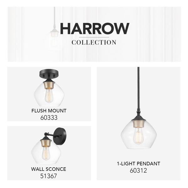 globe harrow flush mount