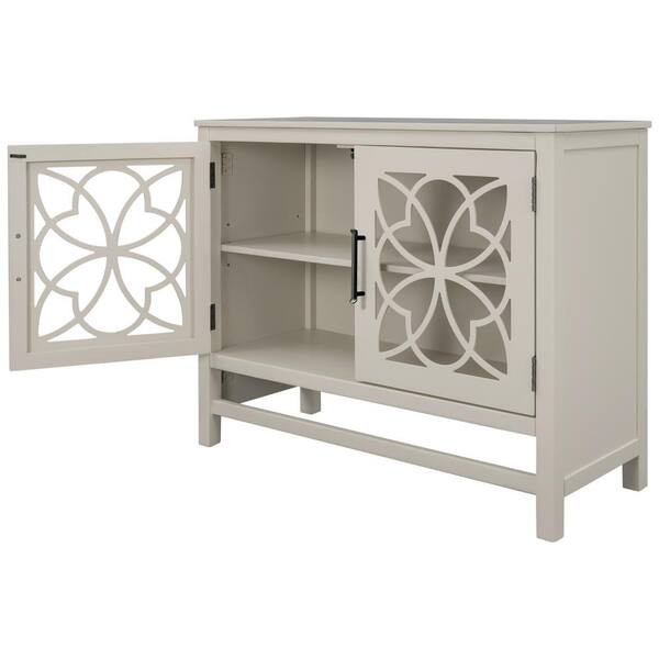 Unbranded 39.4 in. W x 15.7 in. D x 31.5 in. H Bathroom White Linen Cabinet