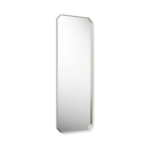Claude by Studio McGee 24 in. Rectangular Framed Surface-Mount Bathroom Vanity Mirror In Vibrant Polished Nickel