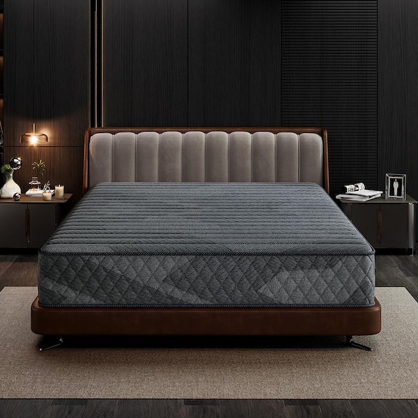LIBORIA Cooling Innerspring Full Medium Memory Foam 12 in. Bed-in-a-Box Mattress