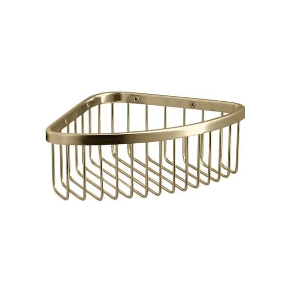 KOHLER Medium Shower Basket in Vibrant French Gold