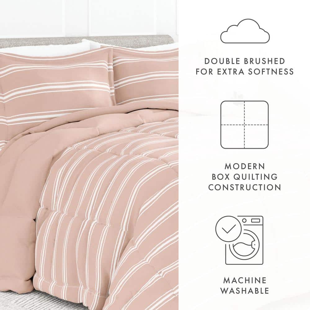 King Clay Reversible Down Alternative Microfiber Bedspread Set