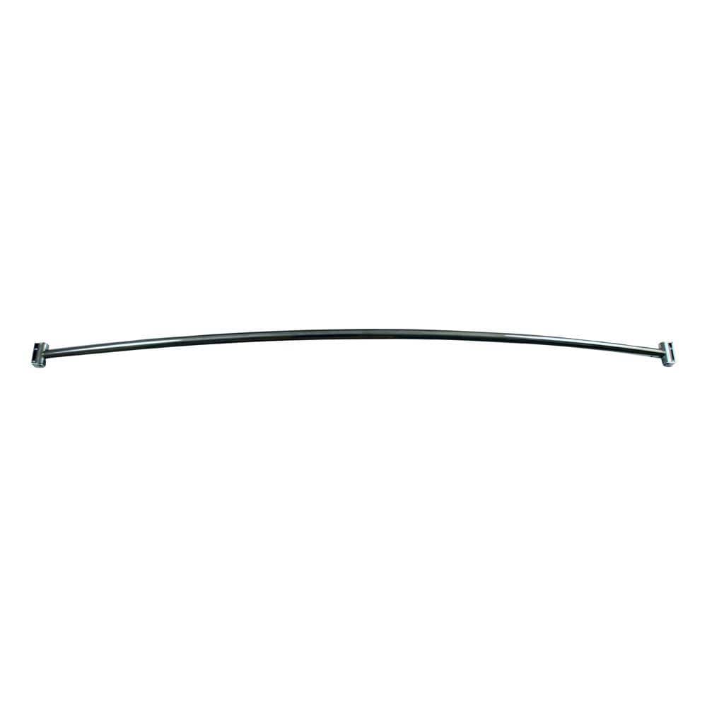 66'' Polished Chrome Curved Shower Curtain Rod