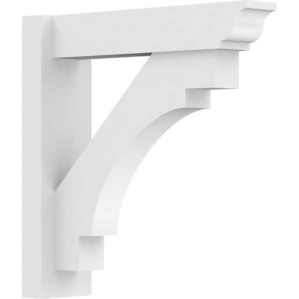 Ekena Millwork Merced 5 in. W x 20 in. H x 20 in. D Signature Urethane Polyurethane Outlooker with Traditional Ends