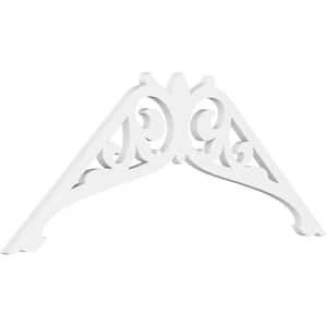 1 in. x 48 in. x 22 in. (11/12) Pitch Carrillo Gable Pediment Architectural Grade PVC Moulding