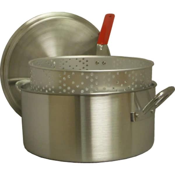 King Kooker 14 qt. Aluminum Fry Pan with Punched Basket