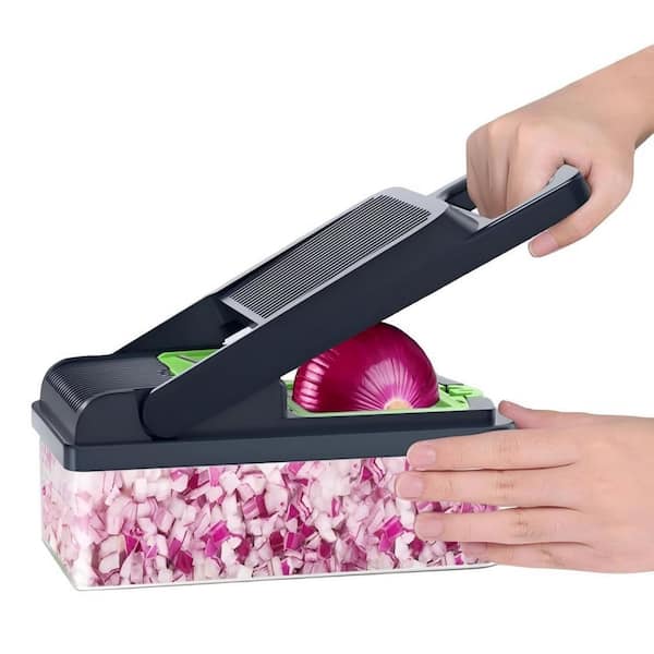 12 in 1 Green Multi-Functional Vegetable Chopper Vegetable Cutter & Egg Separator