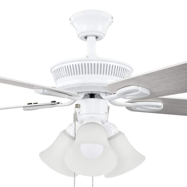 Hampton Bay FAN 新品未使用　42インチシーリングファン Hampton Bay Glendale III 42 in. LED Indoor White Ceiling Fan with