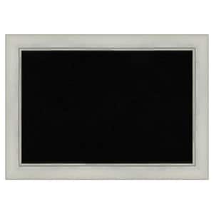 Flair Silver Patina Framed Black Corkboard 28 in. x 20 in. Bulletine Board Memo Board