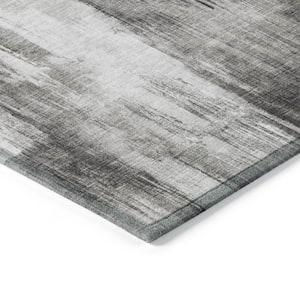 Chantille ACN567 Gray 10 ft. x 14 ft. Machine Washable Indoor/Outdoor Geometric Area Rug