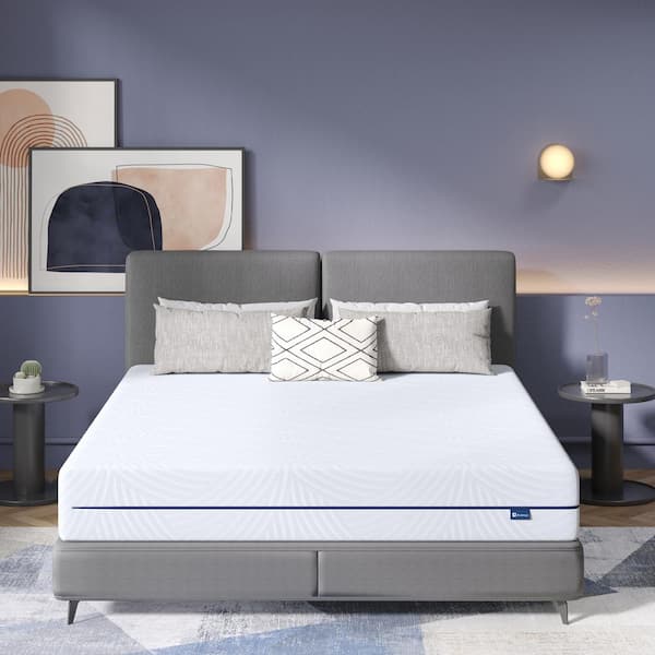 Avenco Comfortable Queen Medium 10 in. Gel Memory Foam Mattress, Double-Sided Available