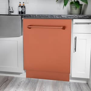 Tallac Series 24 in. Top Control 8-Cycle Tall Tub Dishwasher with 3rd Rack in Copper