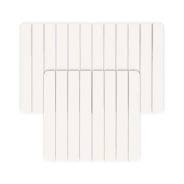 Diatomite Quick-Dry Stone Water-Absorbing Natural White Bath Mat Set Large and Small