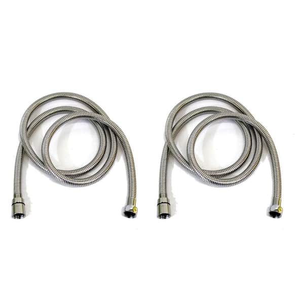CMI inc 304, 60 in. Stainless Steel Shower Hose Perfect for Handheld Shower Heads (2-Pack)
