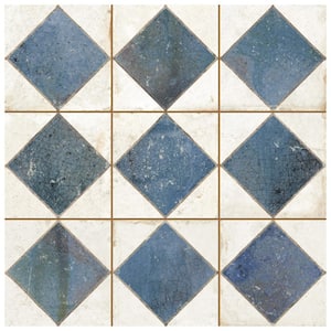 Kings Arles Blue 13 in. x 13 in. Ceramic Floor and Wall Tile (12.0 sq. ft./Case)