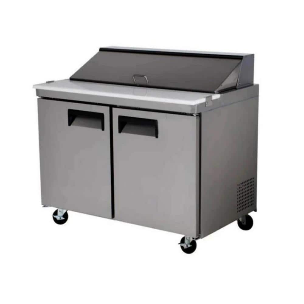 Cooler Depot 48 in.W 9.5 cu. ft. Prep Table Commercial Refrigerator in Stainless Steel DXXXSP48