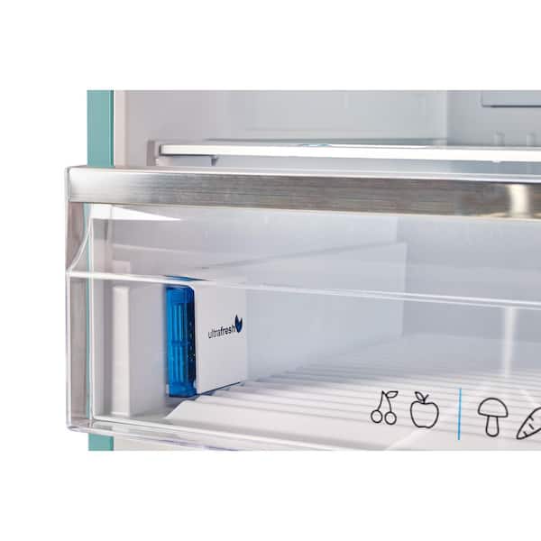 UNIQUE Classic Retro 28 in. 16.7 cu. ft. Frost Free Bottom Freezer